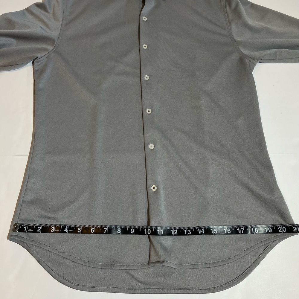 Ministry Of Supply Shirt Men's Large Gray Casual Slim Fit Button Up Preppy - Picture 7 of 9